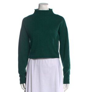 Reformation Cashmere Cropped Sweater, Green size L.
